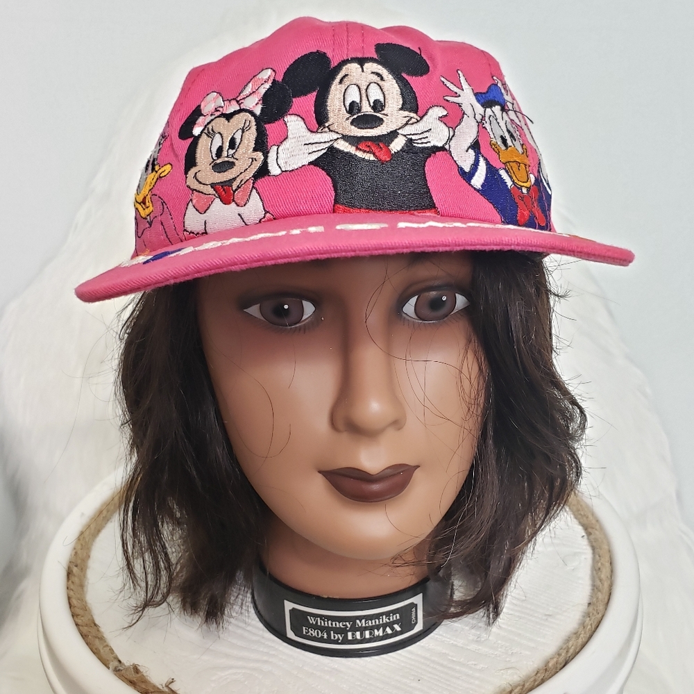 Vintage Walt Disney Studio Mickey, Minnie, Donald, Daisy Silly Face Cap